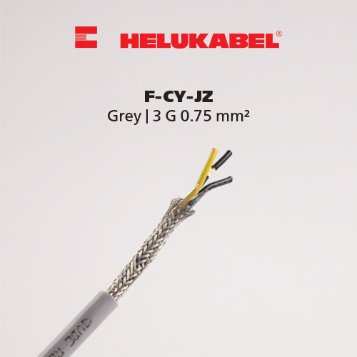 Dây cáp điều khiển HELUKABEL F-CY-JZ | Grey | 3 G 0.75 mm²