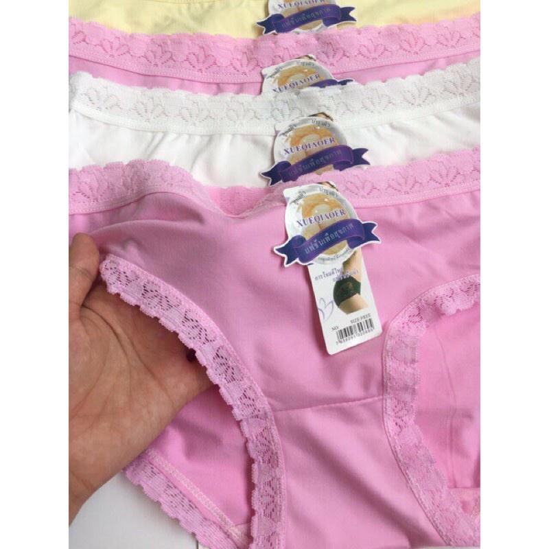 Quần Lót Nữ Cotton Xinh Xắn Viền Ren Siêu Mịn - Chất Liệu Thấm Hút Và Co Giãn 4 Chiều