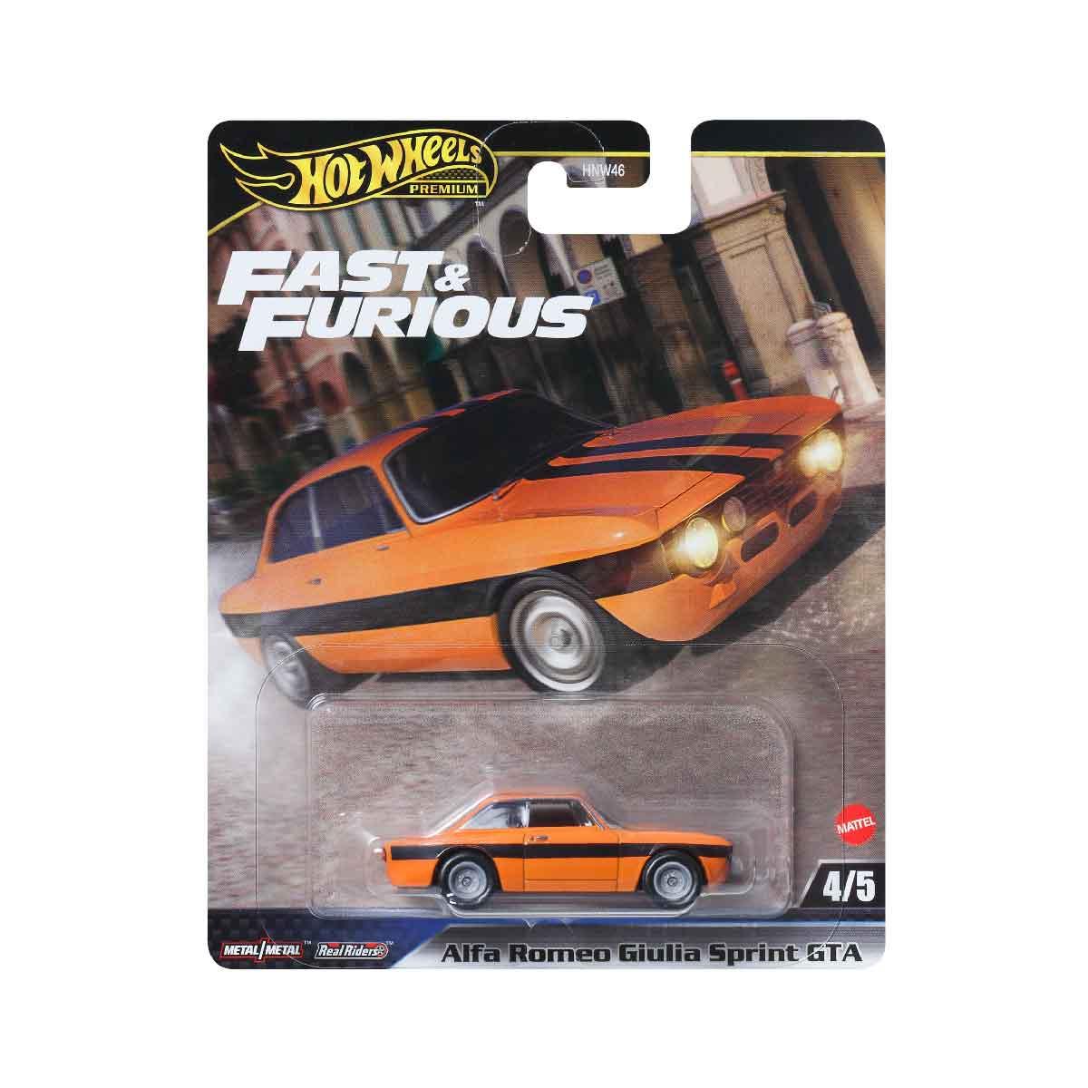 Đồ Chơi Siêu Xe Premium Fast&amp;Furious Alfa Romeo Giulia Sprint GTA HOT WHEELS JBM04/HNW46