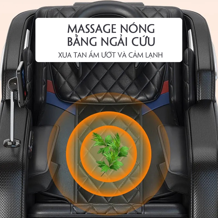 Ghế Massage Toàn Thân Trục Cố Định Cao Cấp, Màn LCD Kích Thước Lớn , Chế Độ Không Trọng Lực Thư Giãn Toàn Thân