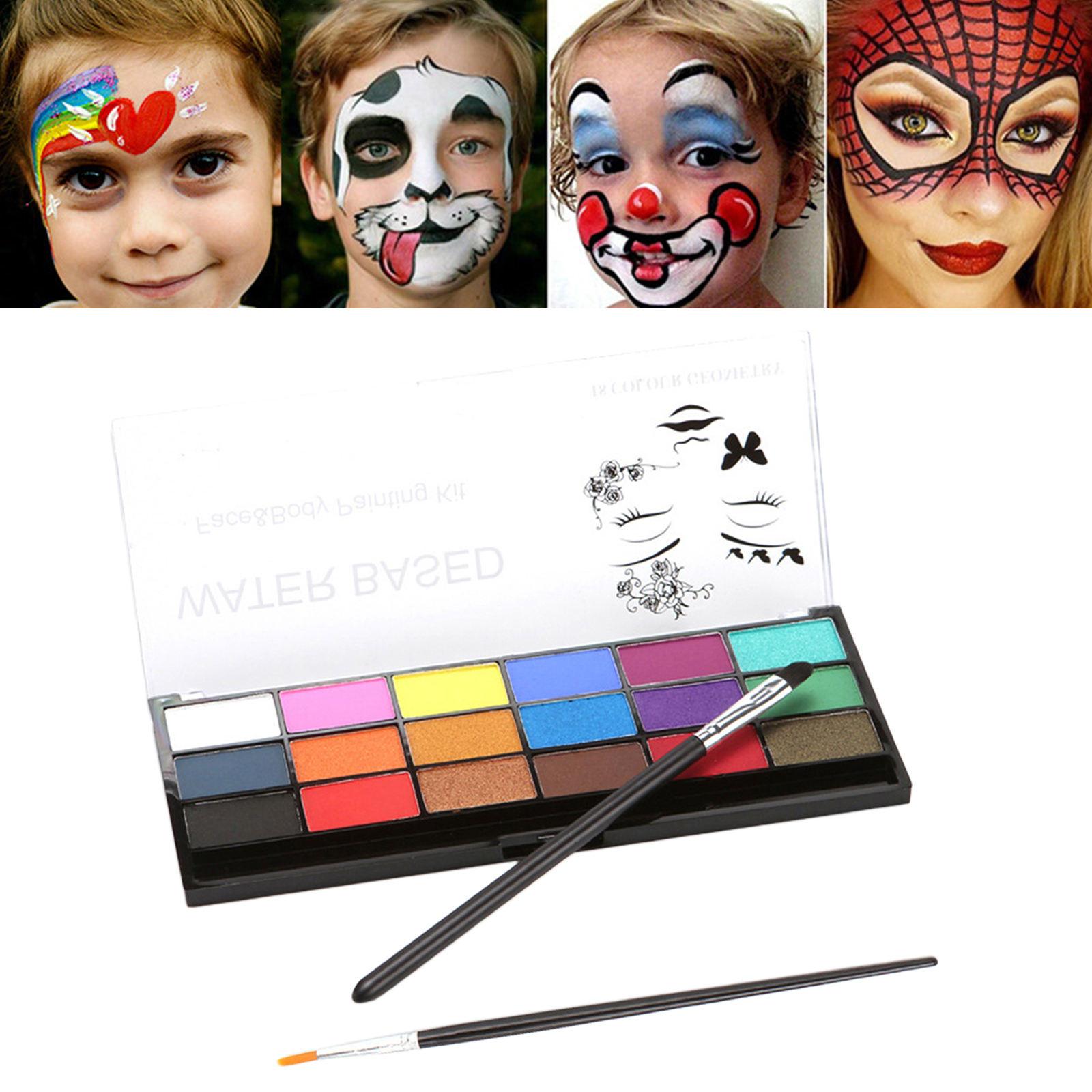 Face Body Paint Palette Professional Non-toxic Toner Safe Water-Based Paints