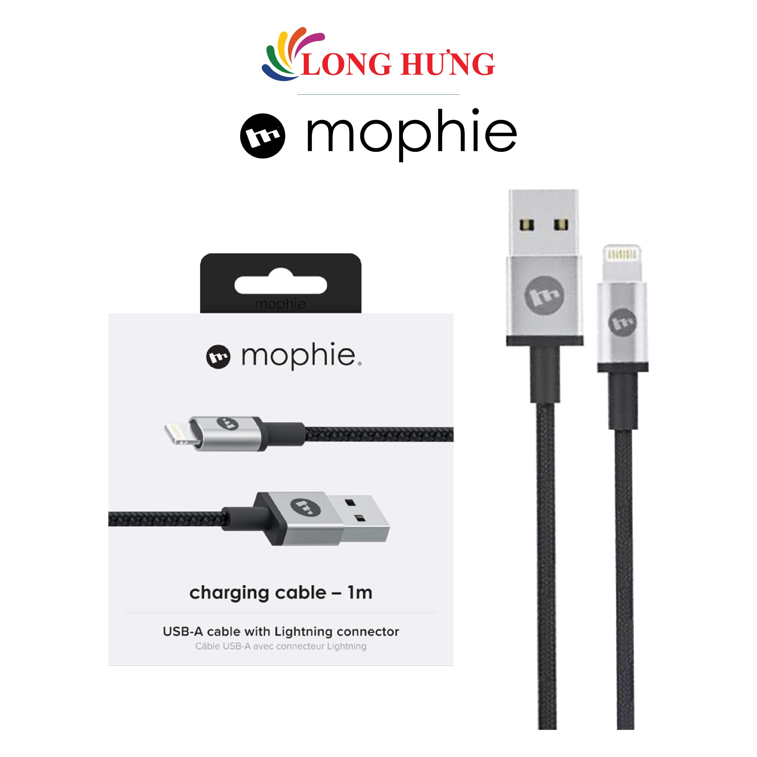 Cáp dành cho iP Mophie 1m 409903214- Hàng chính hãng