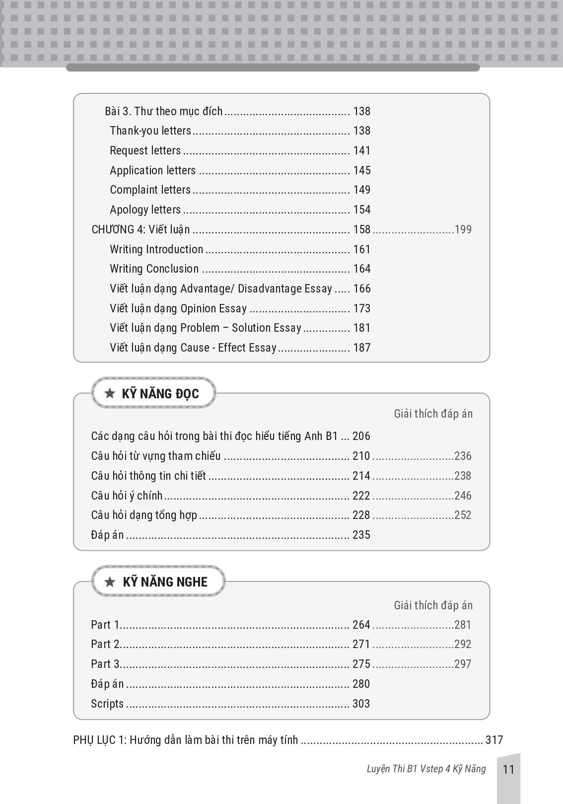 Combo Sách luyện thi B1 Vstep 4 kỹ năng và Sách 10 bộ đề thi Đọc hiểu Vstep reading B1-B2-C1 (Vstep practice test) ôn thi chứng chỉ ngoại ngữ bậc 3, 4, 5