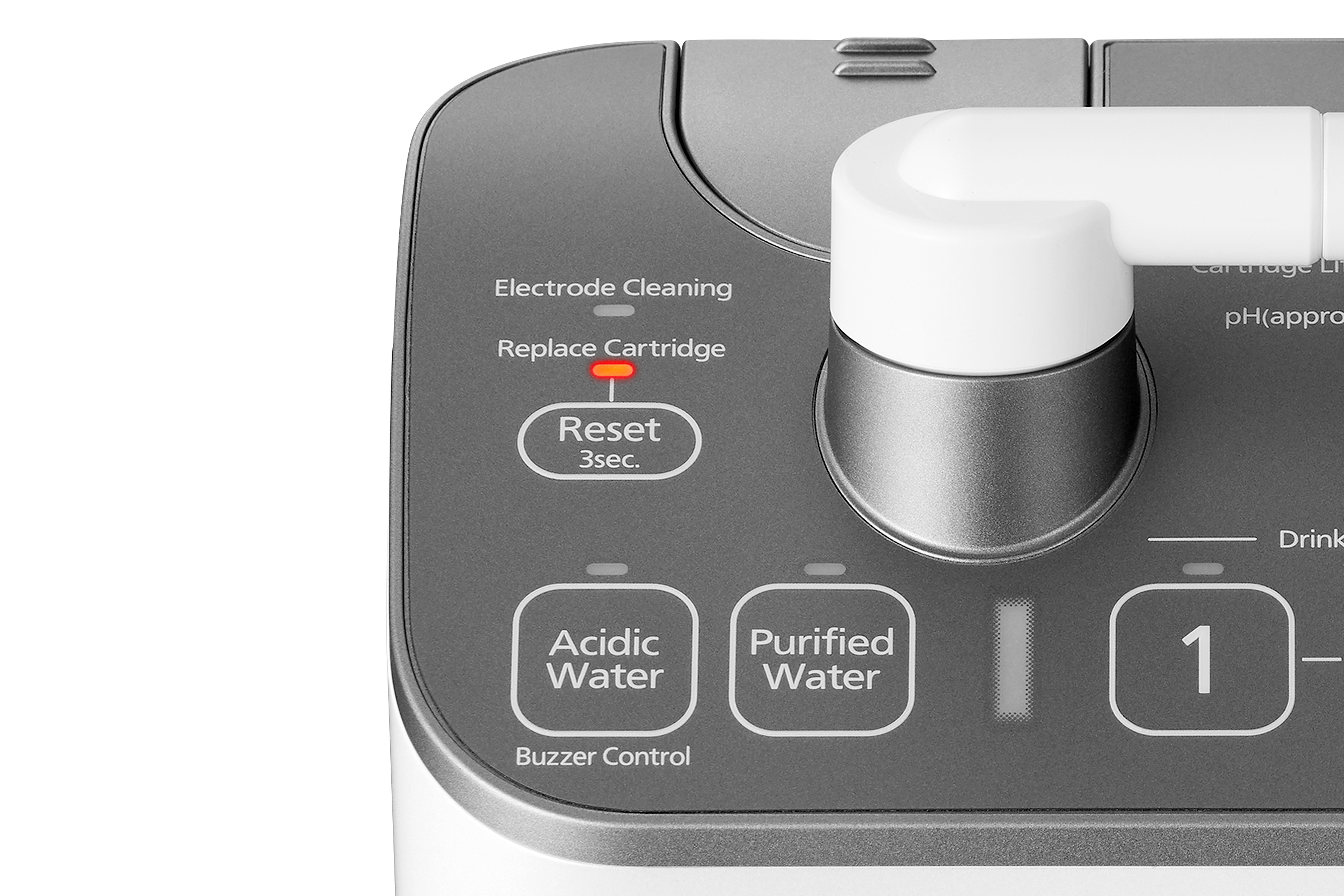 Máy lọc nước ion kiềm để bàn với màn hình LCD, lõi lọc Micro Filtration Panasonic TK-AS500-ZVN - Sản xuất tại Nhật Bản - Hàng chính hãng