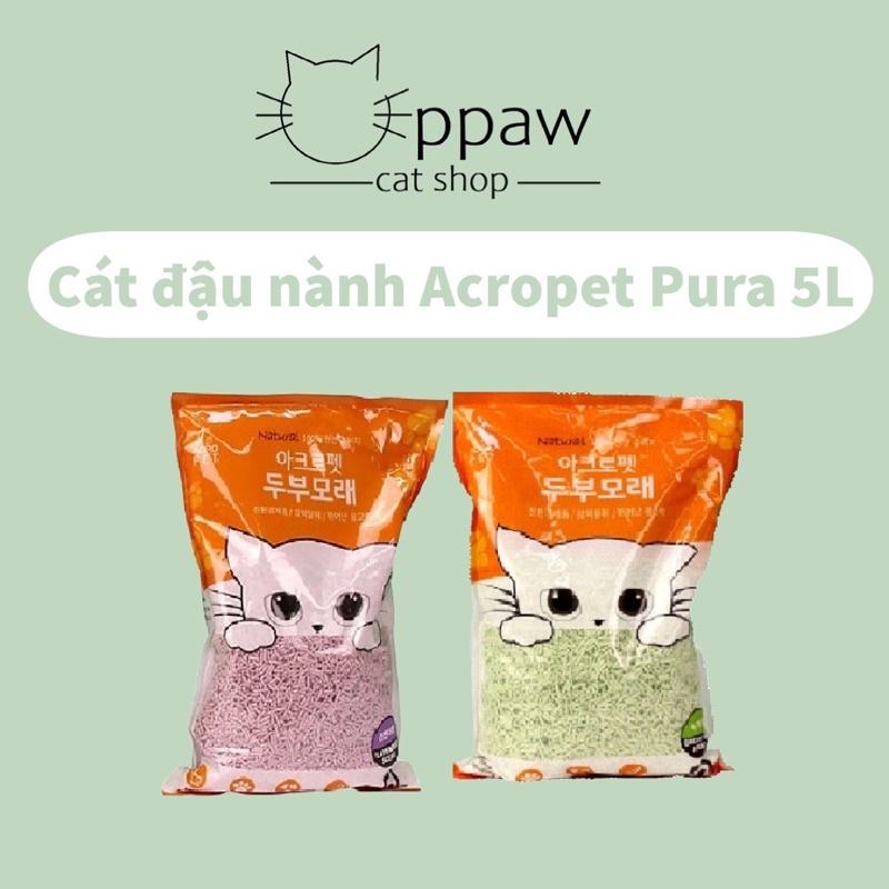 Cát Đậu Nành Acropet Pura - Cát Vệ Sinh Cho Mèo 5L