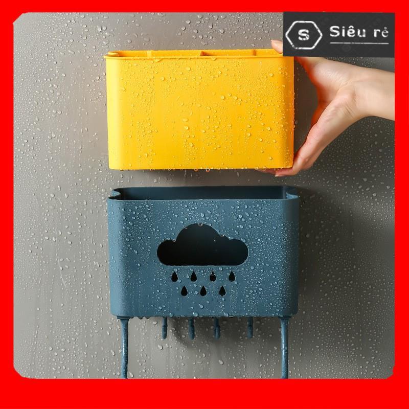 KỆ ĐỰNG MUỖNG ĐŨA DÁN TƯỜNG HÌNH ĐÁM MÂY
