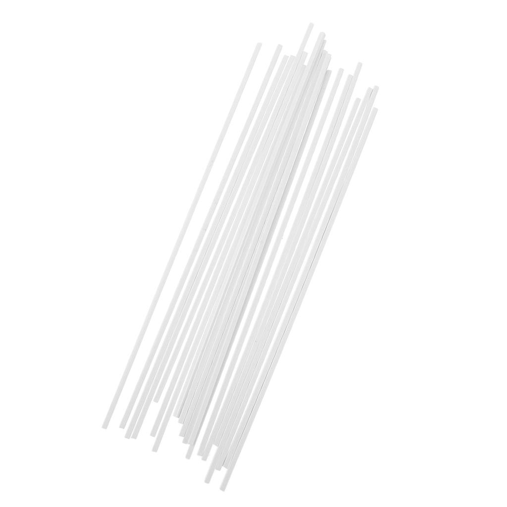20 PC Vuông Thanh Nhựa ABS Gậy Chụp Hình Kiến Trúc Cảnh Quan Phụ Kiện 3X250 Mm