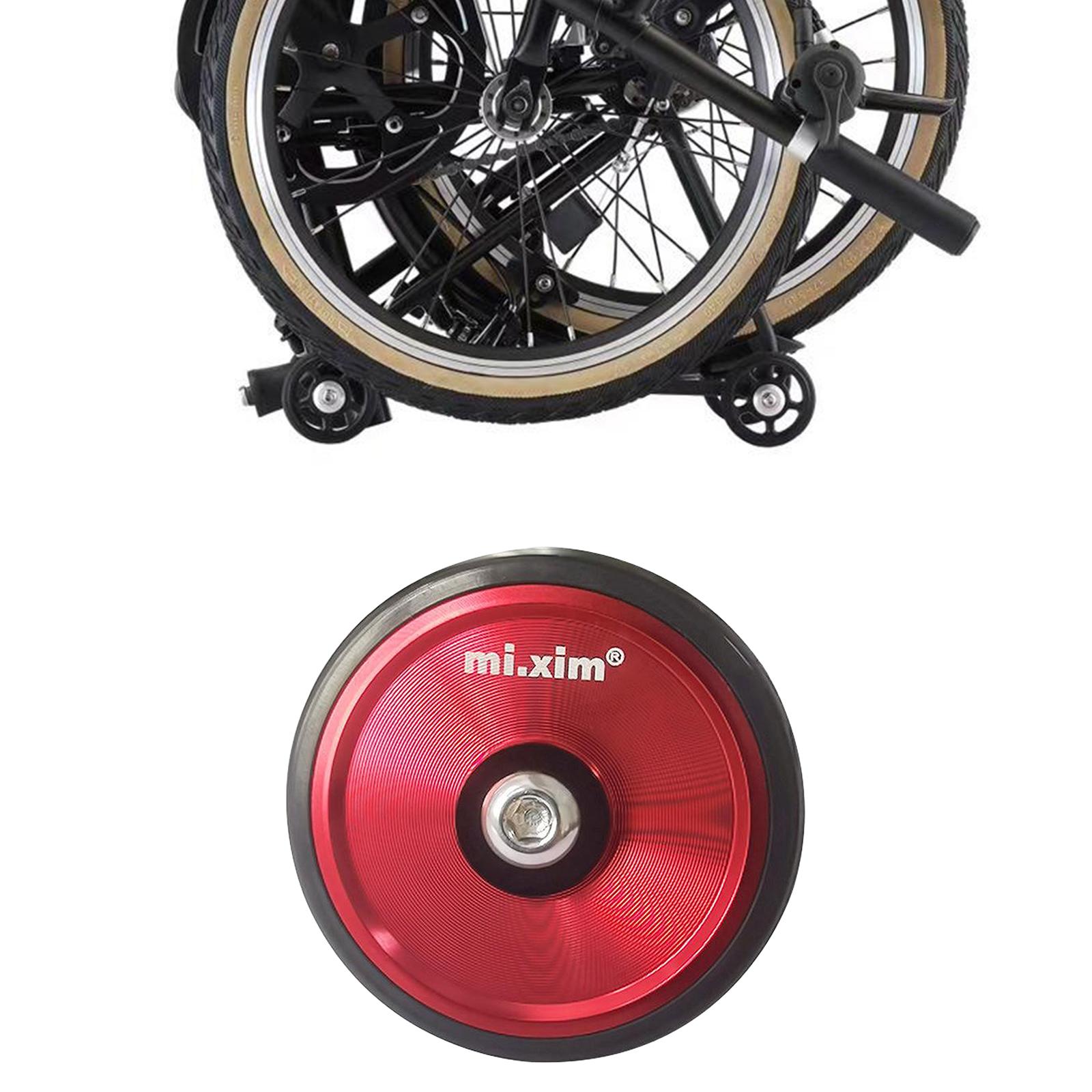 Folding Bike Easy Wheels Foldable Bicycle Transportation EZ Wheel Red