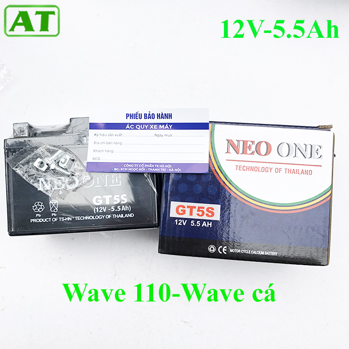 Ắc quy xe máy Dream Wave Lead Vision AB 12V 5.5A 6A 6.5A