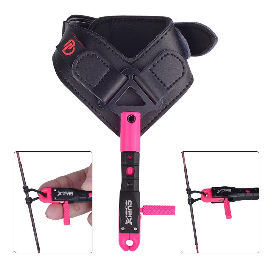 Release Aid Buckle Adjutable Rotary for  Compound Bow Pink
