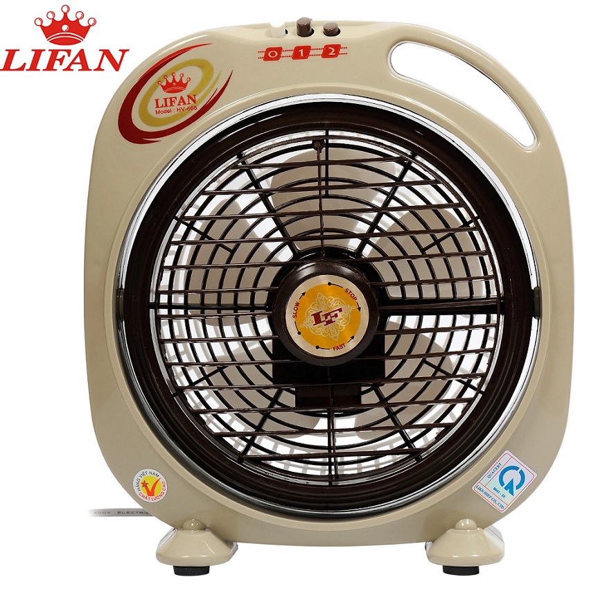 Quạt hộp 5 cánh 15W Lifan HV-666 - Giao màu ngẫu nhiên - Hàng chính hãng