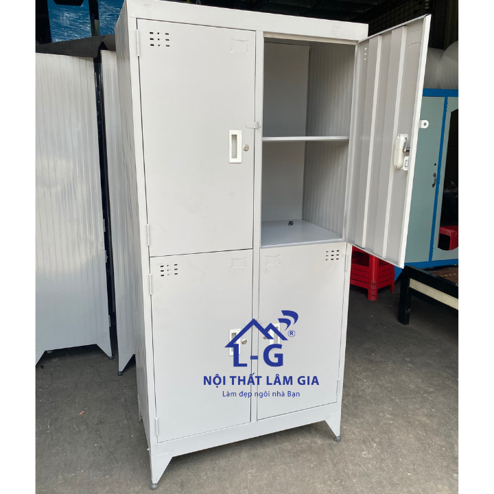 Tủ sắt hồ sơ locker văn phòng 4 cửa sơn tĩnh điện _LGTD4C