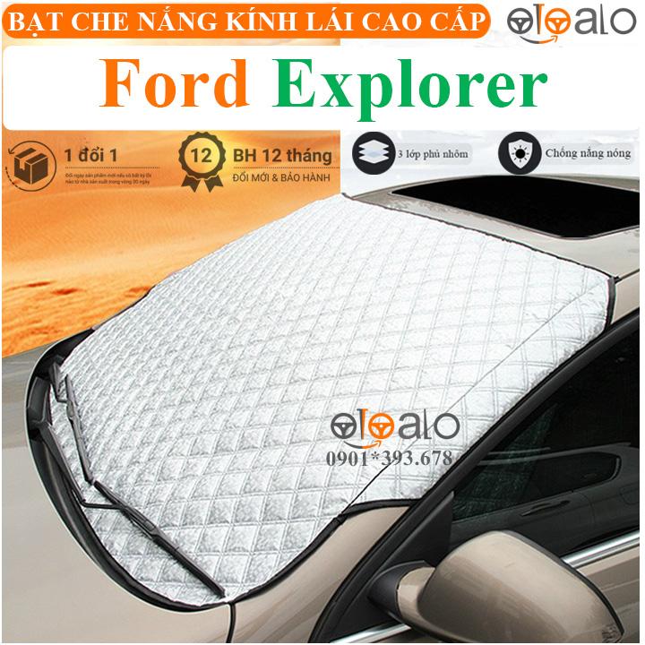 Tấm che nắng kính lái ô tô Ford Explorer vải dù 3 lớp cao cấp TKL - OTOALO