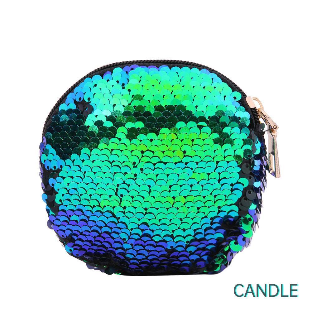 Ví Đựng Tiền Xu Đính Sequin Lấp Lánh Dành Cho Nữ