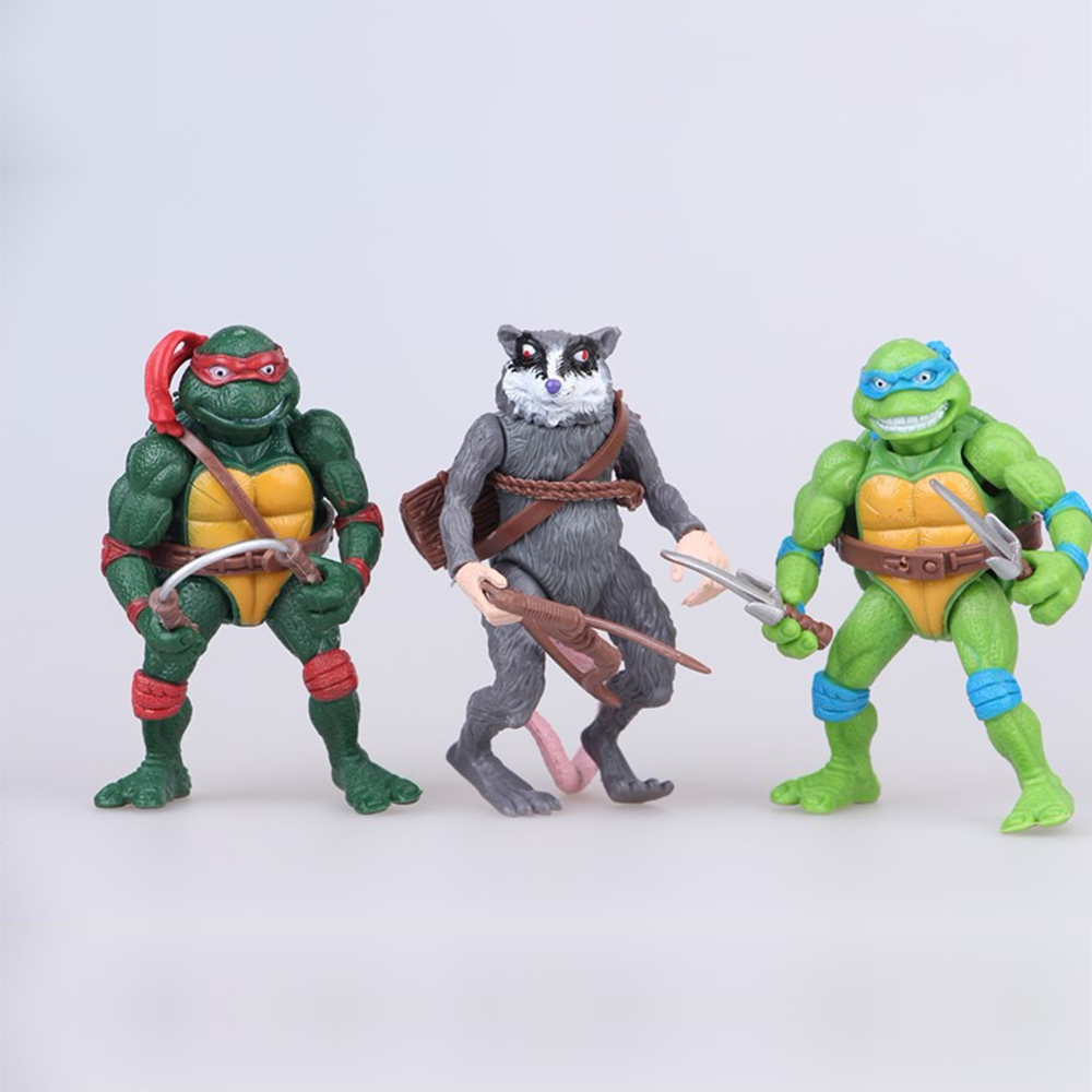 Bộ đồ chơi 06 mô hình nhân vật Ninja Rùa - Ninja Turtle Toys bằng nhựa đặc có khớp cử động linh hoạt