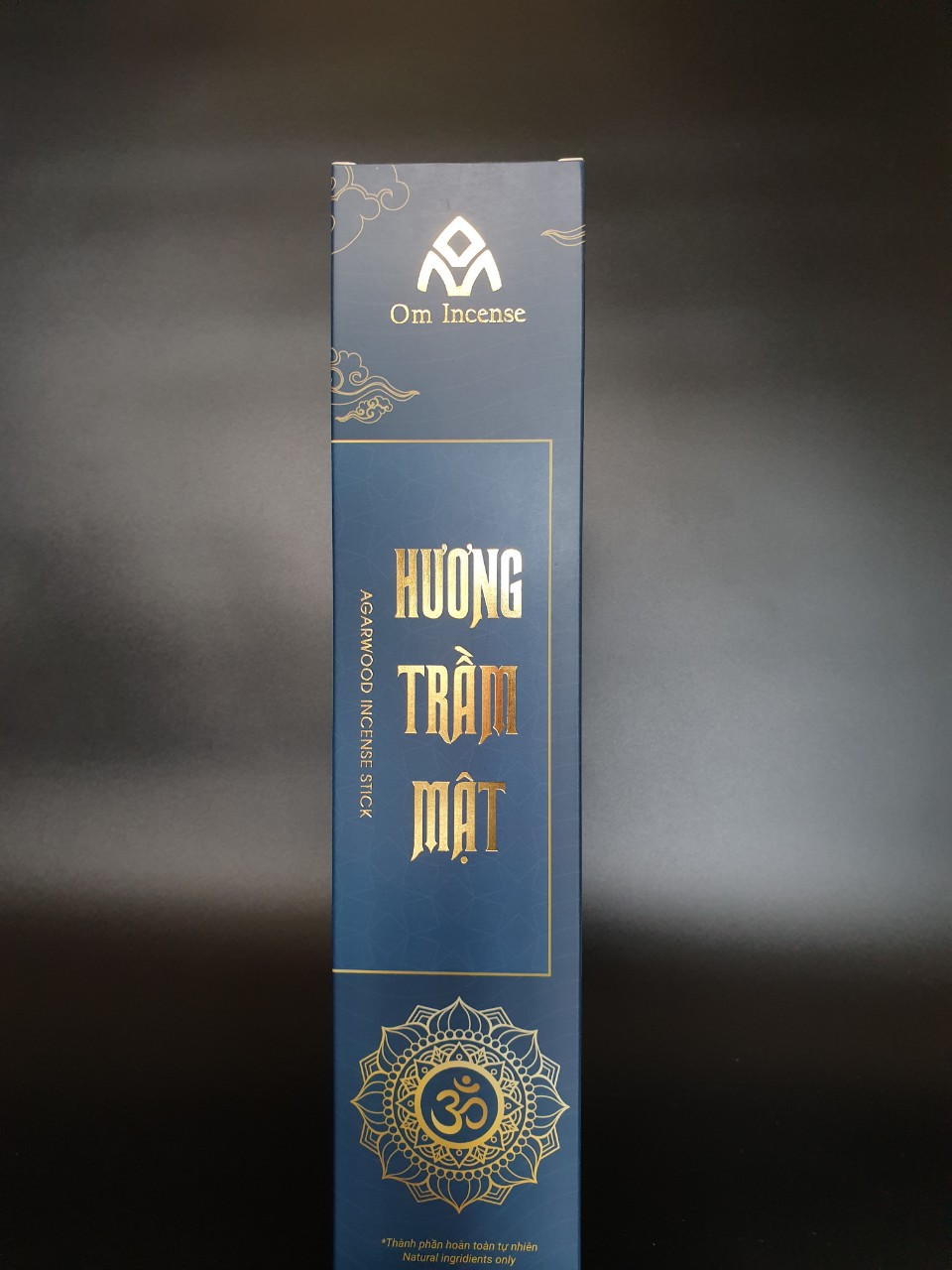 01 Hộp Nhang Trầm, Hương Trầm Mật - Om Incense – Nhang Trầm tẩy uế - Chiều dài 30cm - tăm nhang màu thực phẩm củ dền