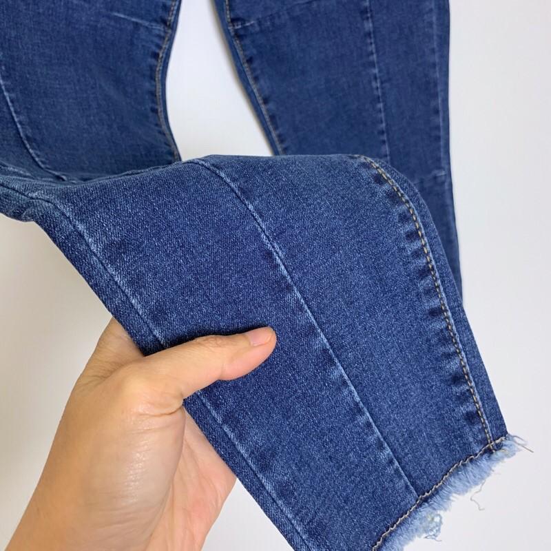 Quần jean nữ bigsize kimfashion, quần jean nữ co giãn lưng cao big size Kl01-2 56-75kg