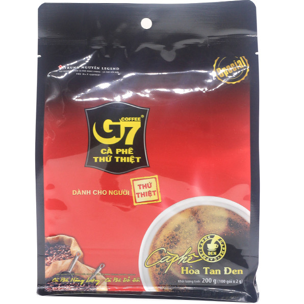 Cà phê G7 hòa tan Đen Bịch 100 gói Trung Nguyên