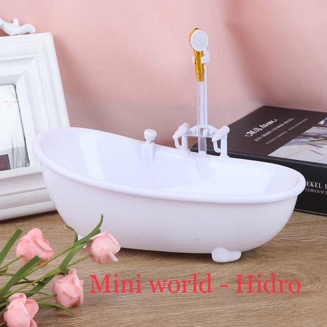 Bồn tắm mini trang trí nhà búp bê , 1/8, 1/12