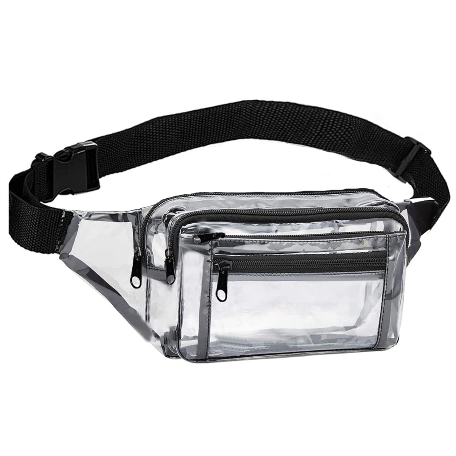 Túi đeo thắt lưng trong suốt dành cho nam nữ Túi đeo hông Fanny Pack Thắt lưng có thể điều chỉnh Chống thấm nước