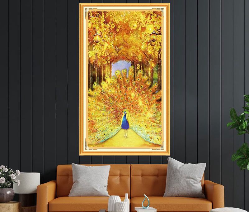 [ Thêu 4 sợi] Tranh thêu kín Phong cảnh Aa2120, kích thước 206 x 83 cm