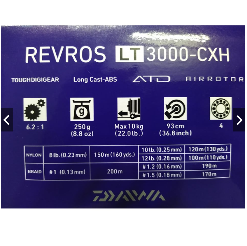 MÁY ĐỨNG DAIWA REVROS LT 1000 / 2500 / 3000 / 4000 CÂU LURE XH / CXH