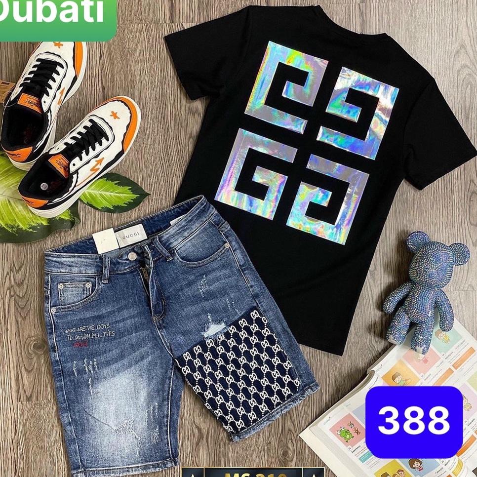 QUẦN SỌT SHORT LỬNG JEAN NAM CHẤT BÒ IN HỌA TIẾT NHẬT BẢN CAO CẤP DB-388 - DUBATI FASHION