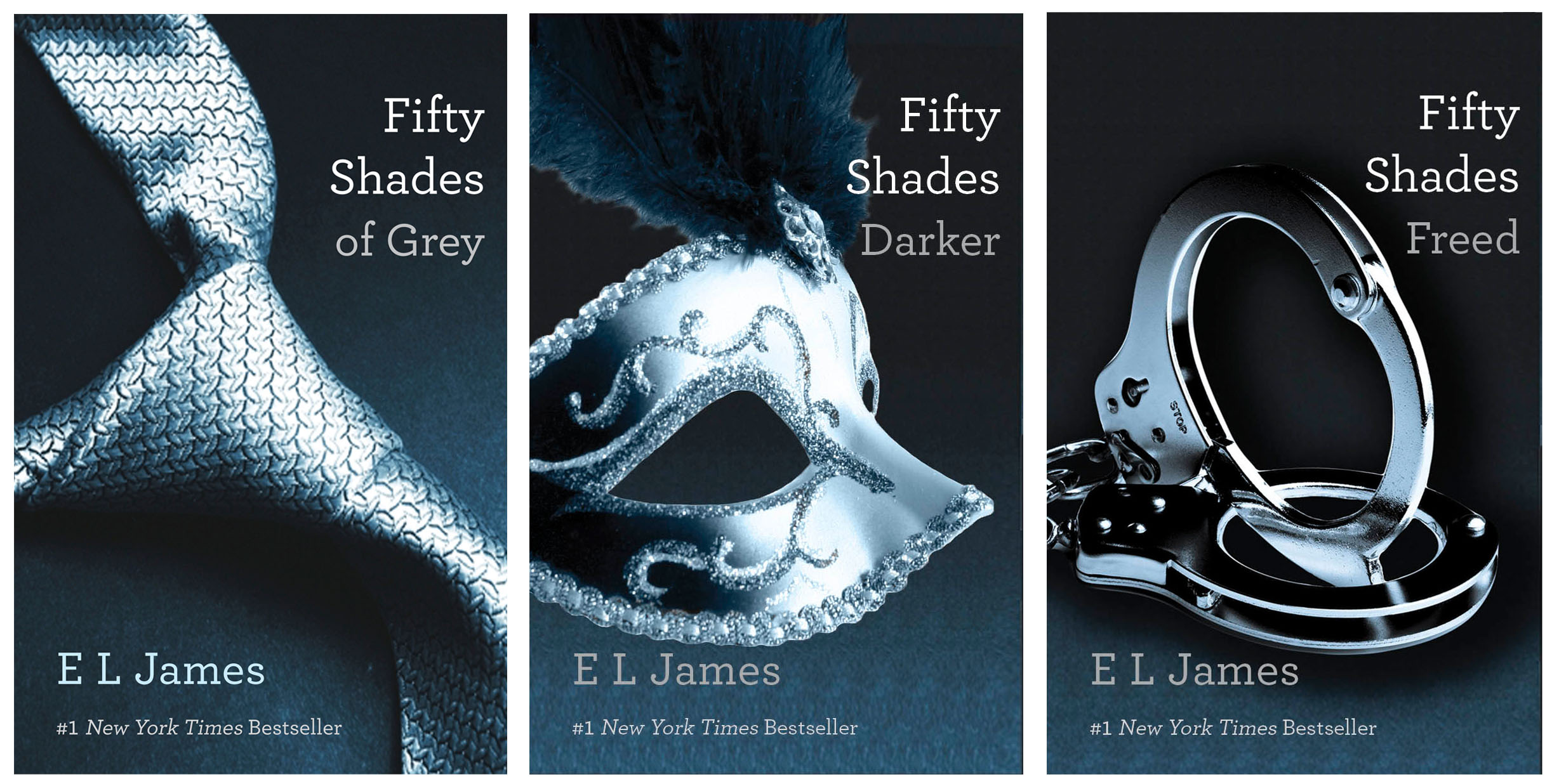 Fifty Shades Trilogy: Fifty Shades of Grey, Fifty Shades Darker, Fifty Shades Freed 3-volume Boxed Set Paperback