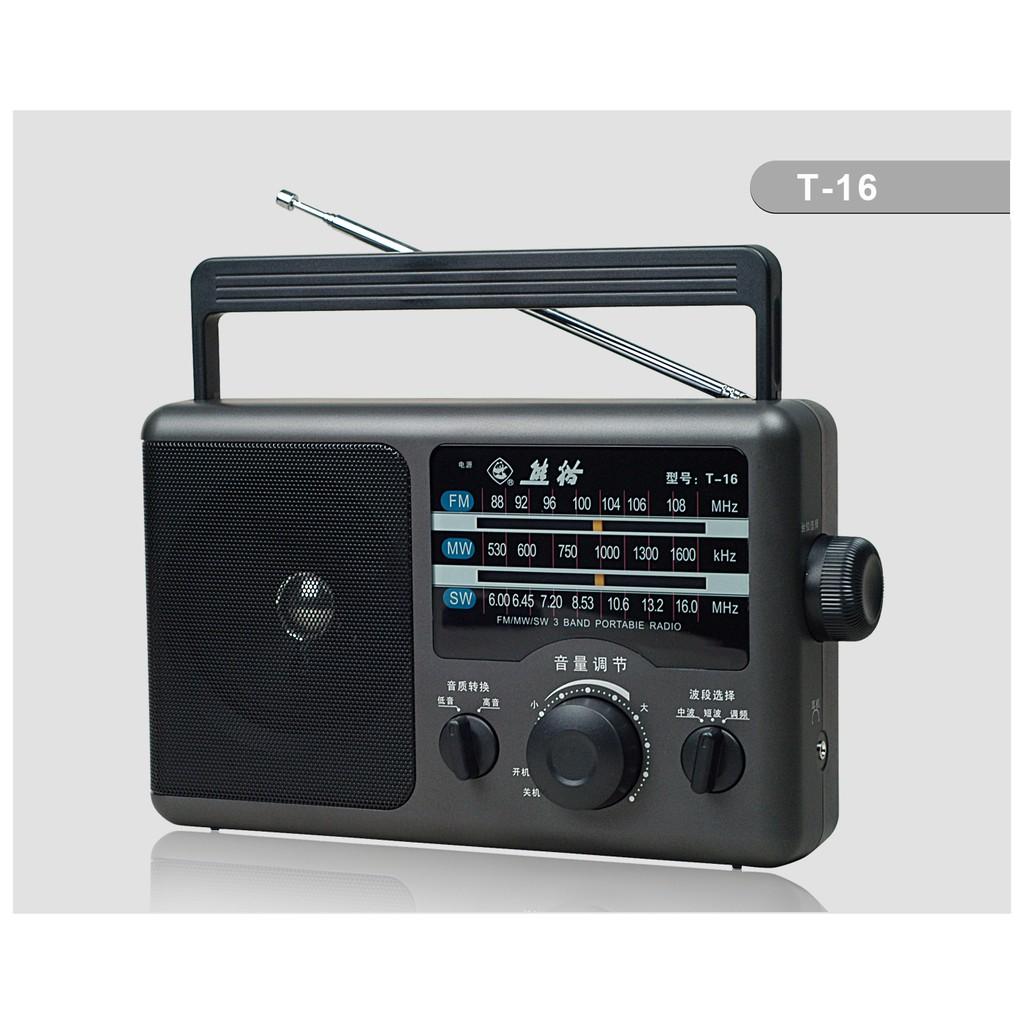 ĐÀI RADIO CẮM ĐIỆN , 4 PIN ĐẠI, BẮT SÓNG TỐT PANDA T-16 NỘI ĐỊA CHINA hàng nhập khẩu