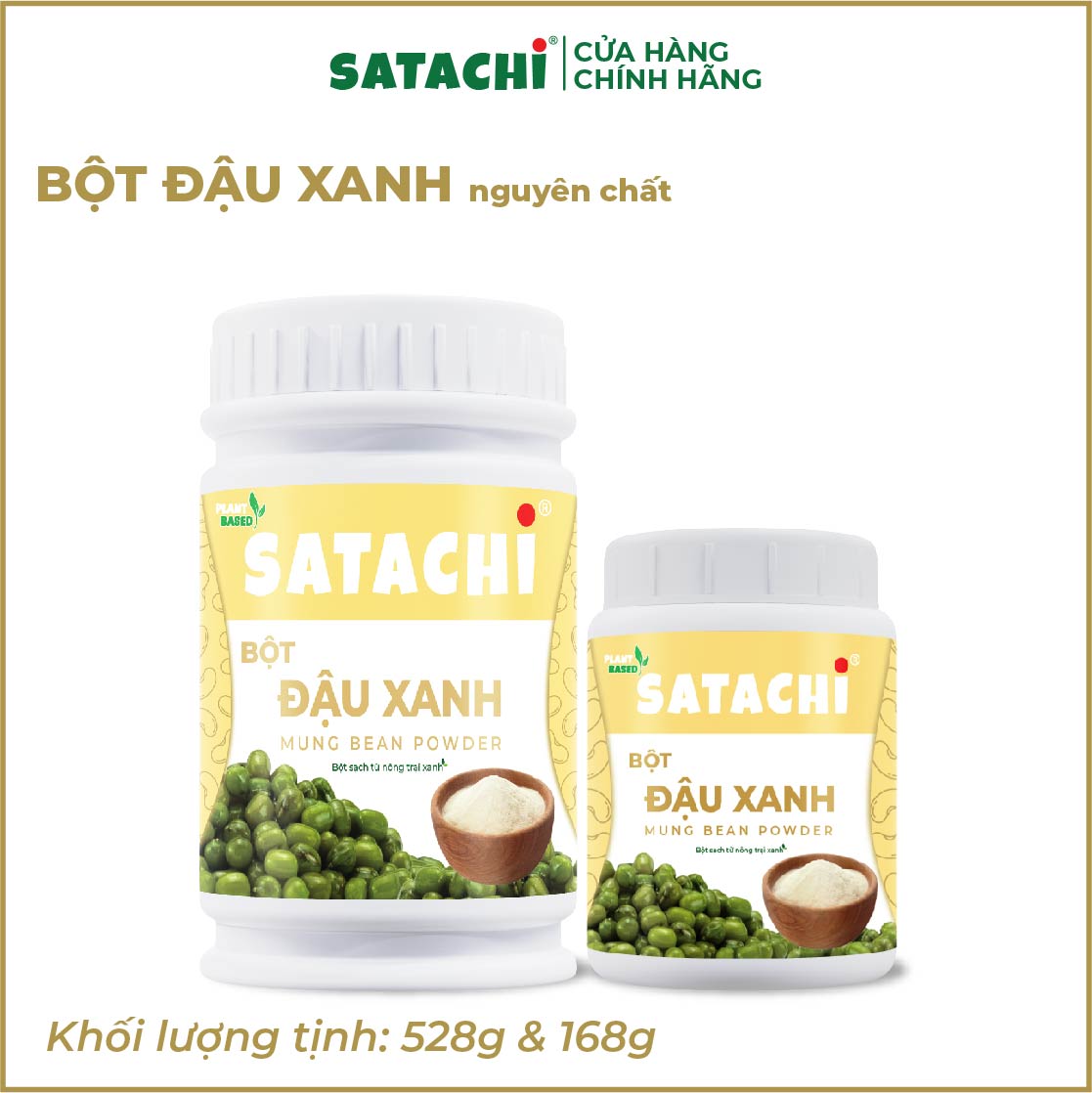 Bột Đậu Xanh nguyên chất SATACHI. Hộp 528g
