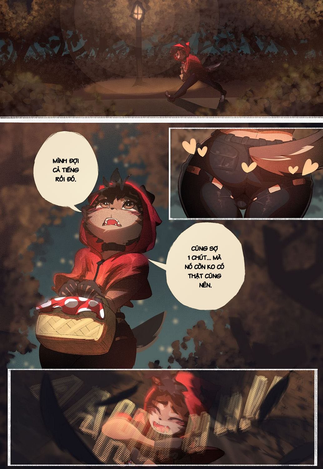 chó sói quàng khăn đỏ One shot 3