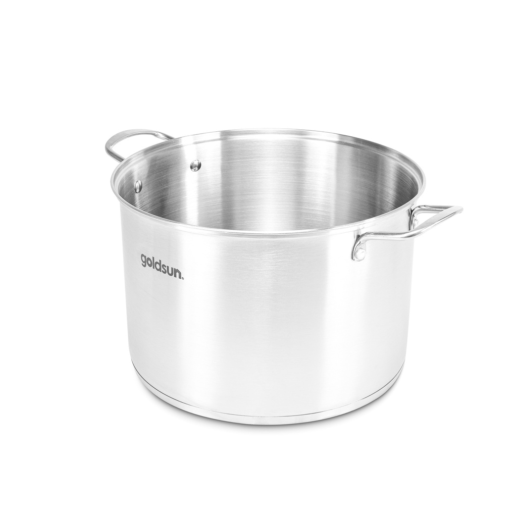Nồi Luộc Gà Inox 430 Bếp Từ 3 Đáy Goldsun Nắp Kính