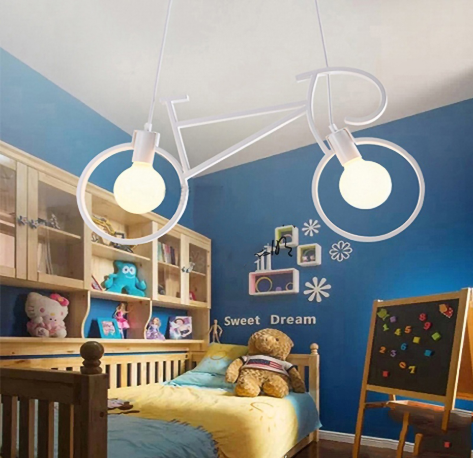 Đèn Thả Trần Khung Sắt Xe Đạp - Decor Trang Trí Căn Phòng - Chưa Gồm Bóng