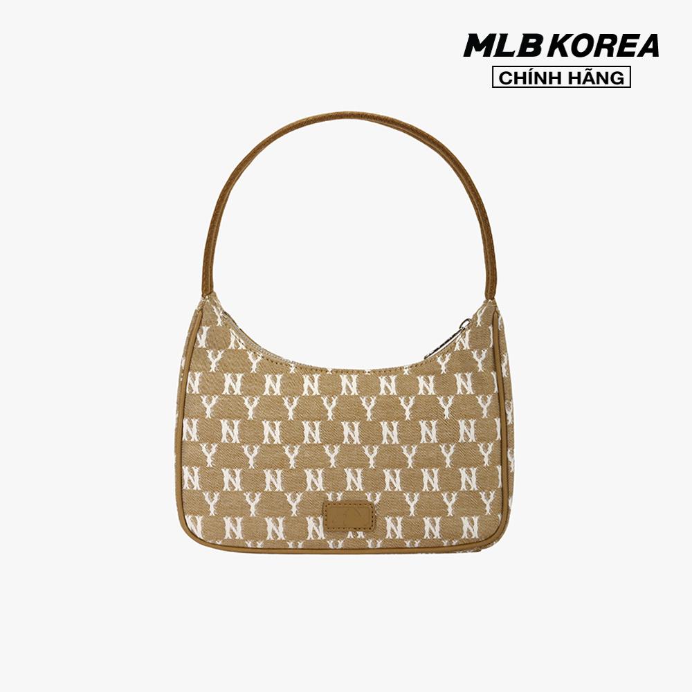 MLB - Túi đeo vai chữ nhật Jacquard Monogram 3ABQS011N-50BGS