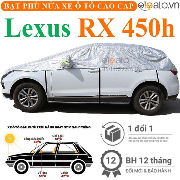 Bạt phủ nửa nóc xe Lexus RX 450h vải dù 3 lớp