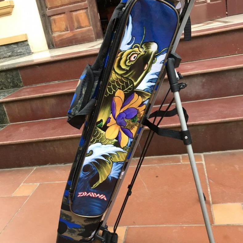 SALE KỊCH SÀN Bao đựng cần cứng có chân 1m25 2 ngăn