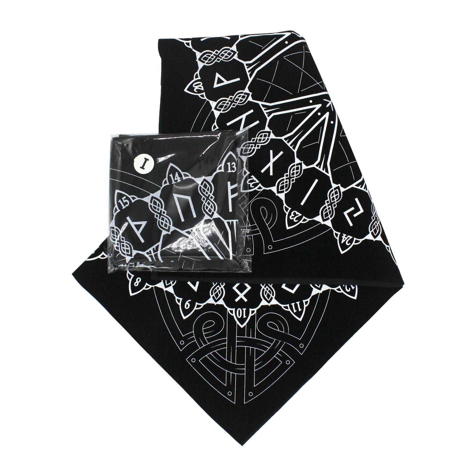 Rune Casting Viking Astrology Altar Tarot Card Cloth Tablecloth Tapestry