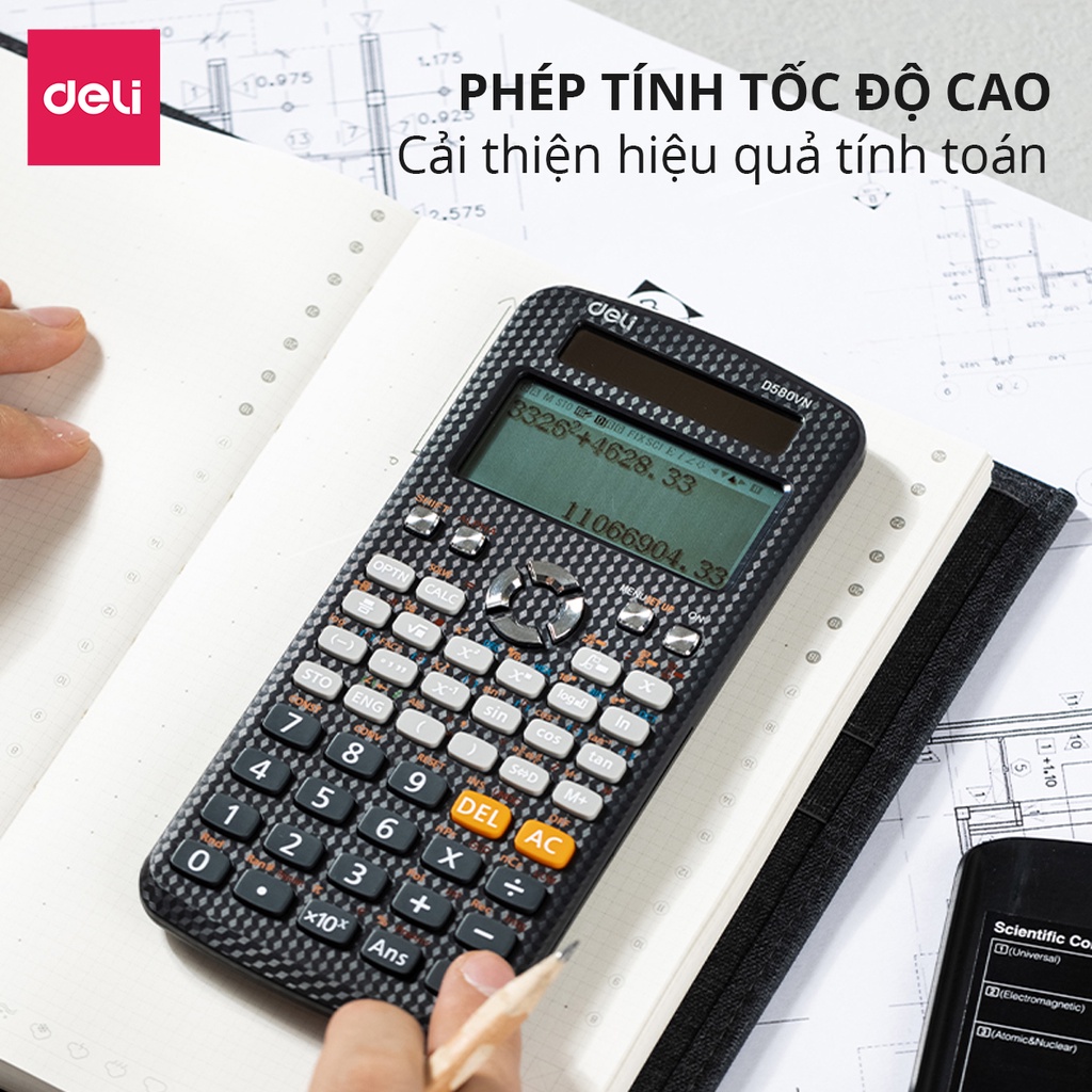 Máy Tính Học Sinh Deli - Hỗ Trợ Học Tập Thiết Bị Học Tập Mới Nhất Dành Cho Học Sinh Cấp 2 Cấp 3 Lớp 6 Đến Lớp 12 Chuyên Dụng Mang Vào Phòng Thi