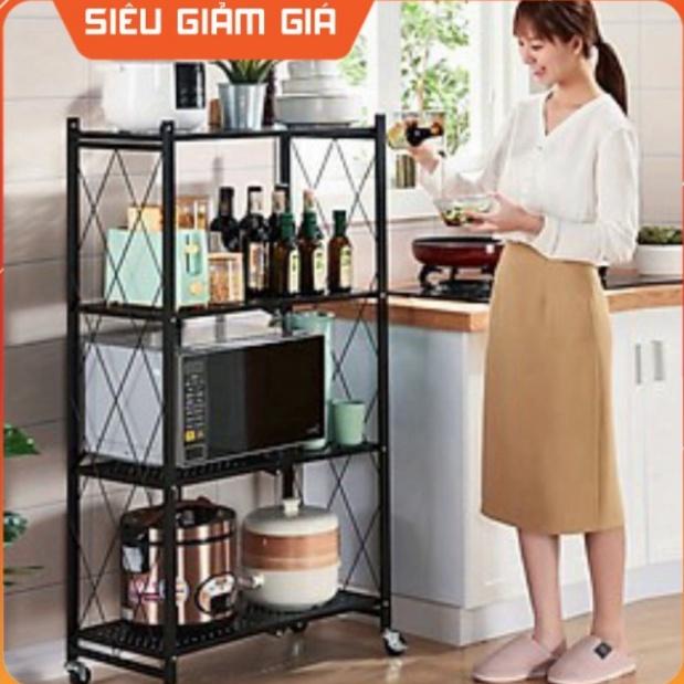 Kệ để lò vi sóng kệ để đồ nhà bếp đa năng 5 tầng gấp gọn hàng nhập khẩu