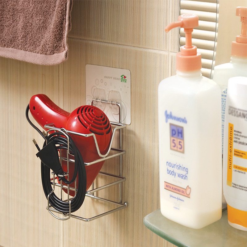 Kệ giá để máy sấy tóc dán hít