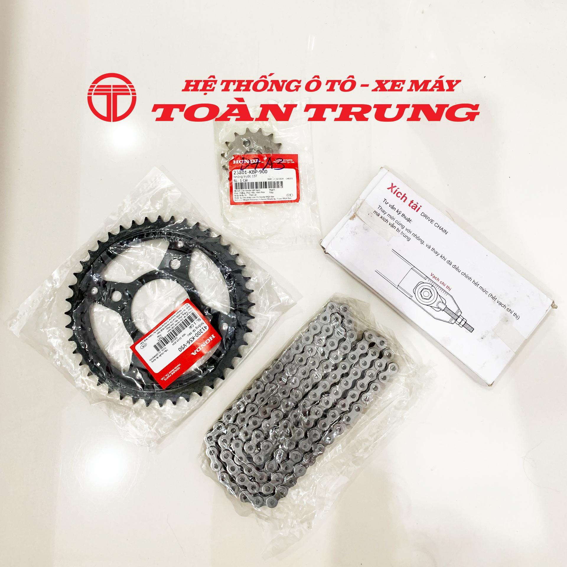 Bộ nhông xích Winner/Winner X (Loại có phớt O) chính hãƞg Honda (Mã lẻ)