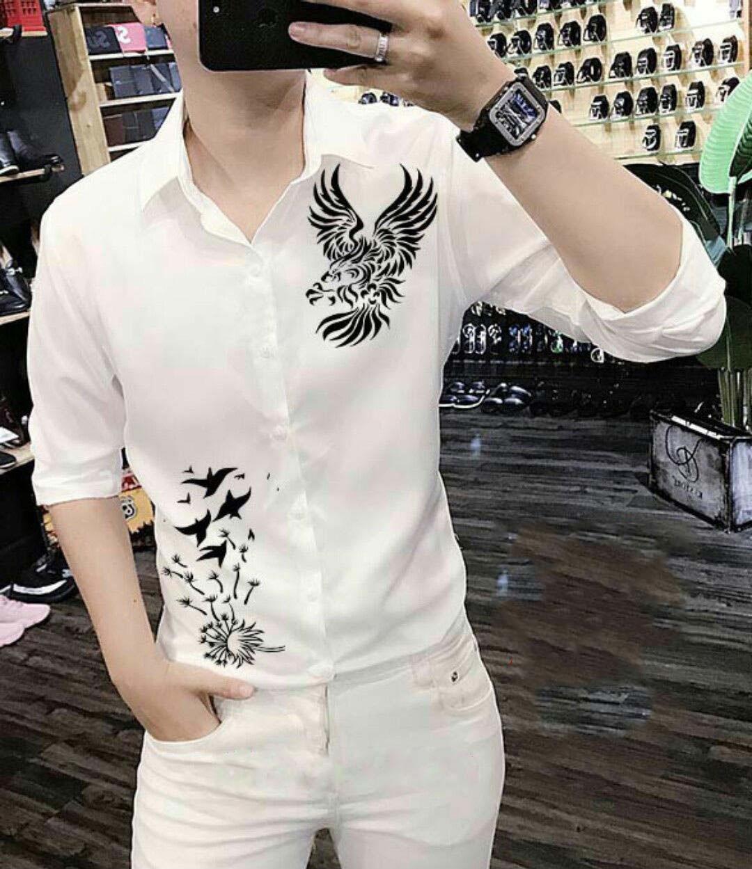 Áo sơ mi nam họa tiết phi ưng - KLS01
