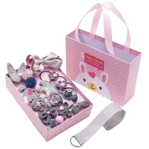 Hộp kẹp tóc 18 chi tiết cho cho bé gái siêu xinh.
