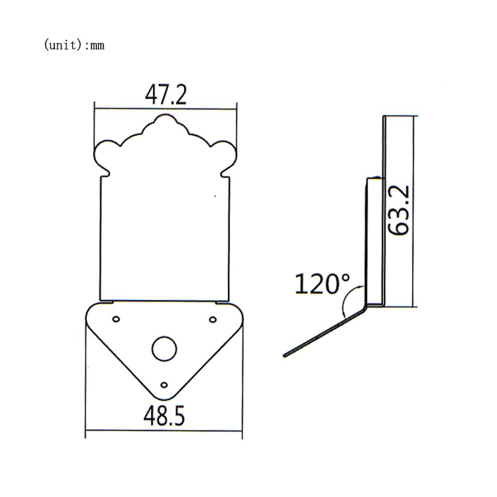 Golden Mandolin Tailpiece Bridge Tail Replacements For Luthiers Biginners