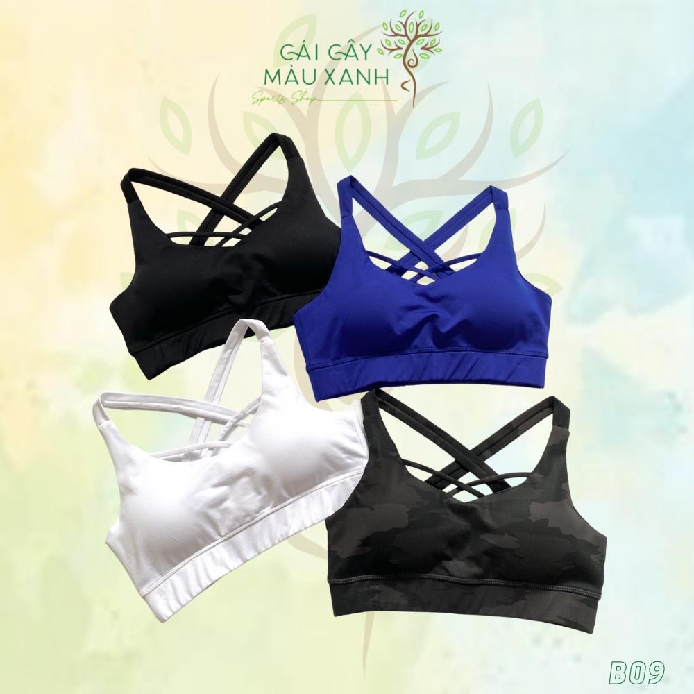 Áo Bra Tập Thể Thao Chéo Ngực Hở Lưng
