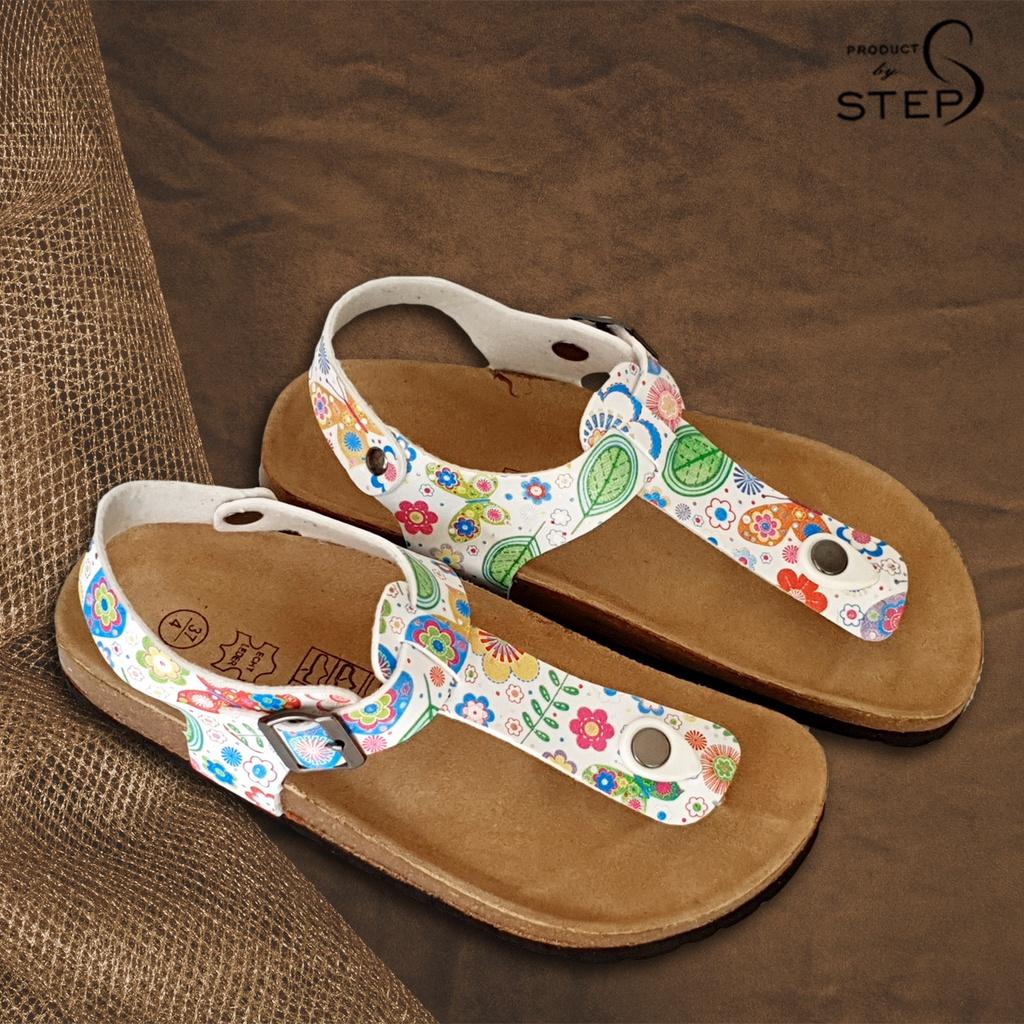 Giày đế trấu EVA in hoa văn quai kẹp bản (size 35-39