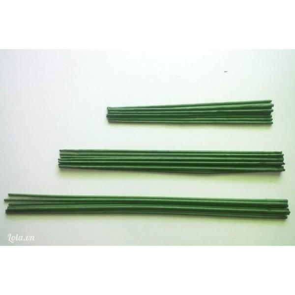 Cây kẽm bọc nhựa uốn cành lan, que cắm cành lan hồ điệp que uốn cành lan dài 100 cm 1kg