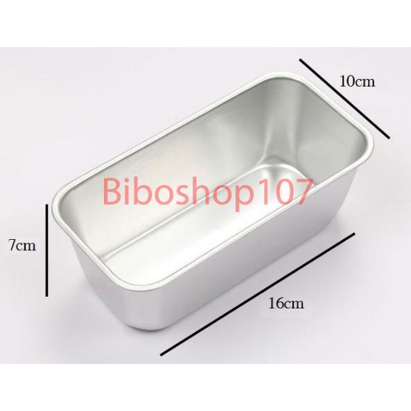 Khuôn nhôm đúc hình chữ nhật dùng làm bánh