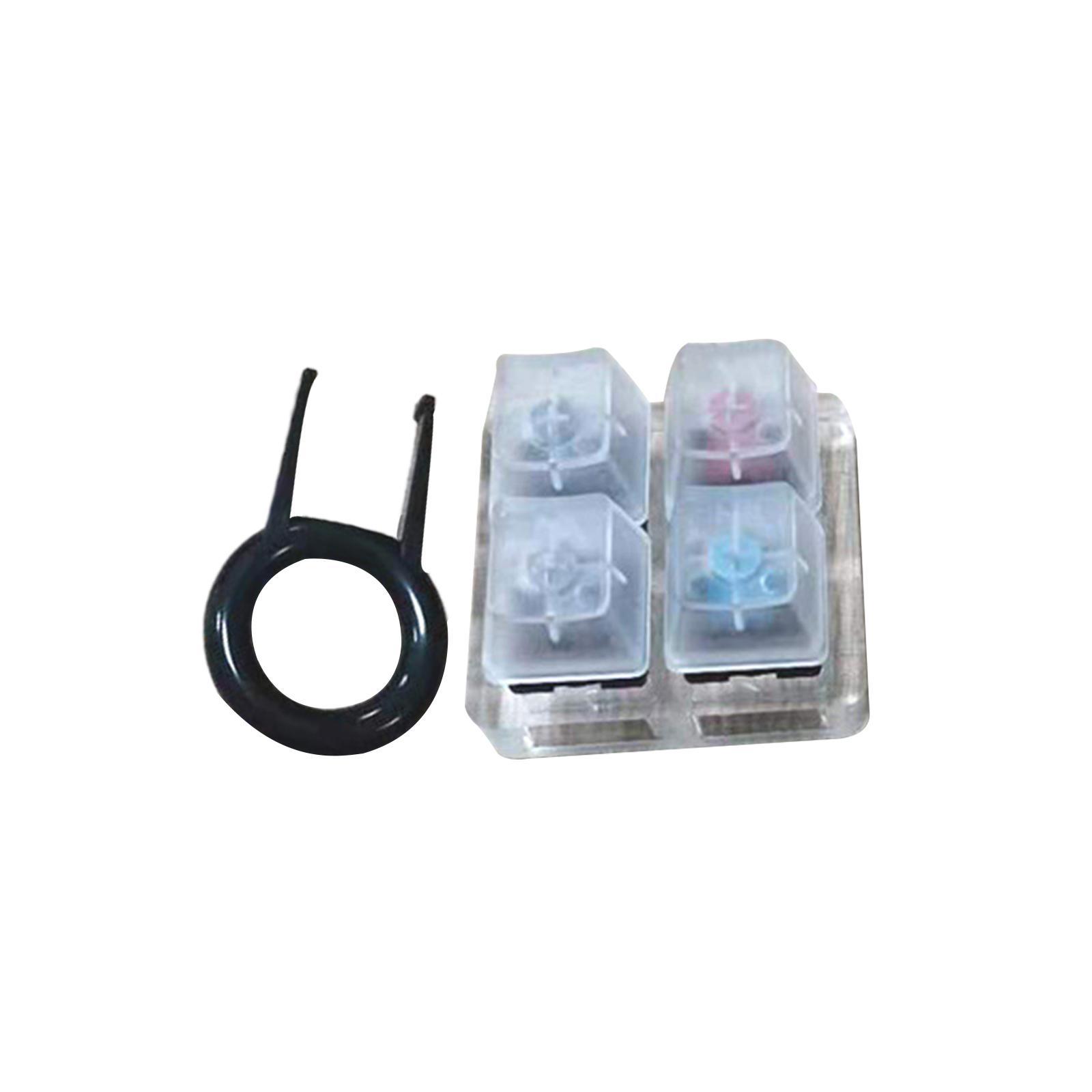 14 Keys Translucent Mechanical Keyboard Switch Tester w/Acrylic Base