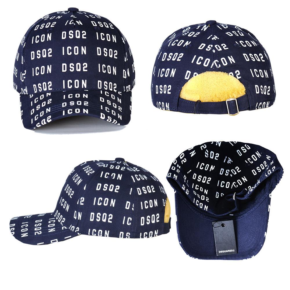 Mùa Hè Nón Mới DSQ2 Thư Biểu Tượng 100% Cotton Nam Bóng Chày Nữ Nón Bố Mũ Áo Nón Mũ Nón Hiphop snapback Xương Bố Nón